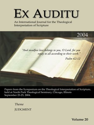 cover image of Ex Auditu--Volume 20